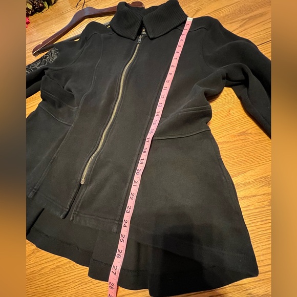 Women's Black Zip-Up Jacket - Picture 13 of 16